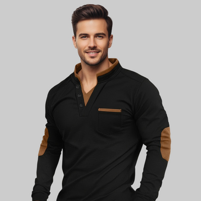 Johnny – Eksklusiv Herre V-hals Striktrøje