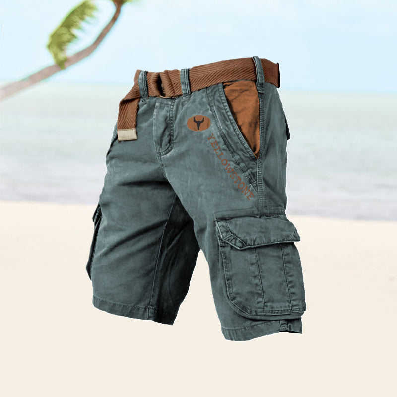 Thage | Yellowstone Cargo Shorts til Mænd