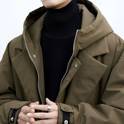 Skyris™ | Moderne Lang Frakke med Hætte