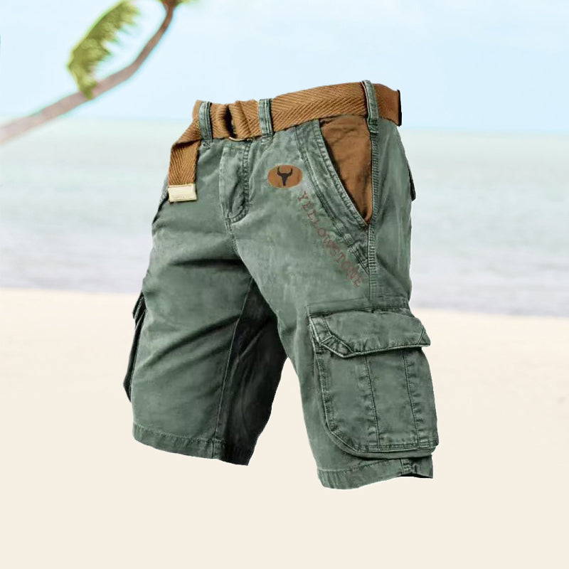 Thage | Yellowstone Cargo Shorts til Mænd