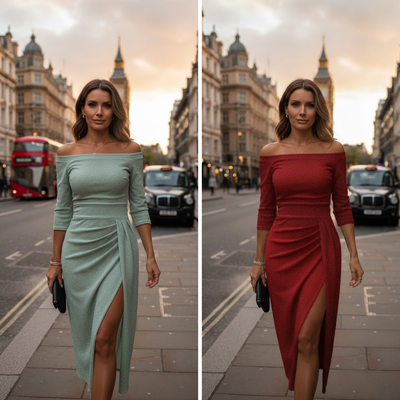 Isabeau | Elegant halterneck maxikjole med en smuk, flydende silhuet