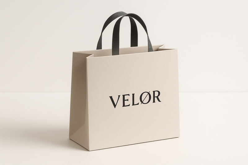 maak een foto van een velør shop tas